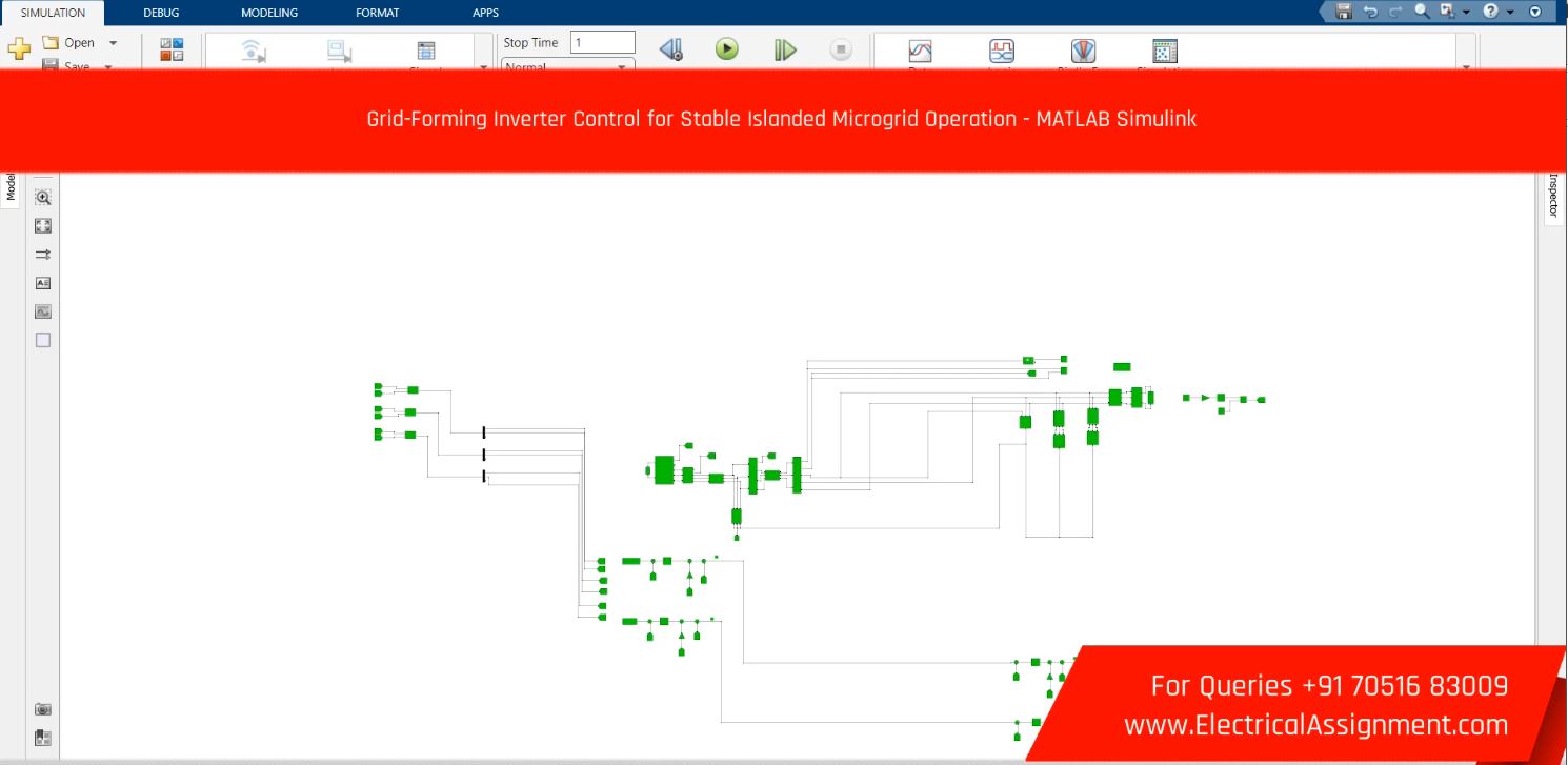 Grid-Forming Inverter Control for Stable Islanded Microgrid Operation - MATLAB Simulink screenshot 3